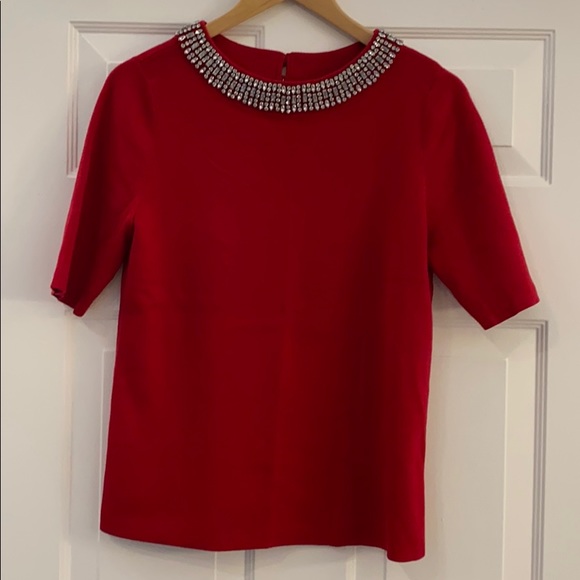 Talbots EMBELLISHED COTTON BLEND SWEATER Size M - Picture 2 of 8